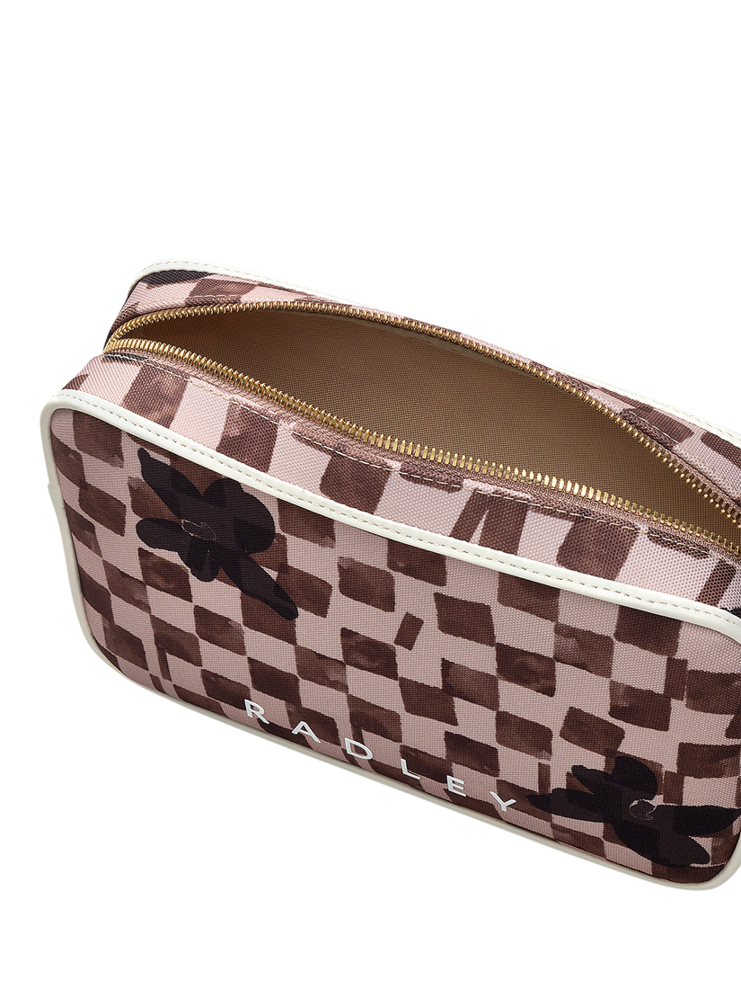 Product image 3 of 5, which shows Radley Southwell Gardens Check Crossbody Bag, Stone