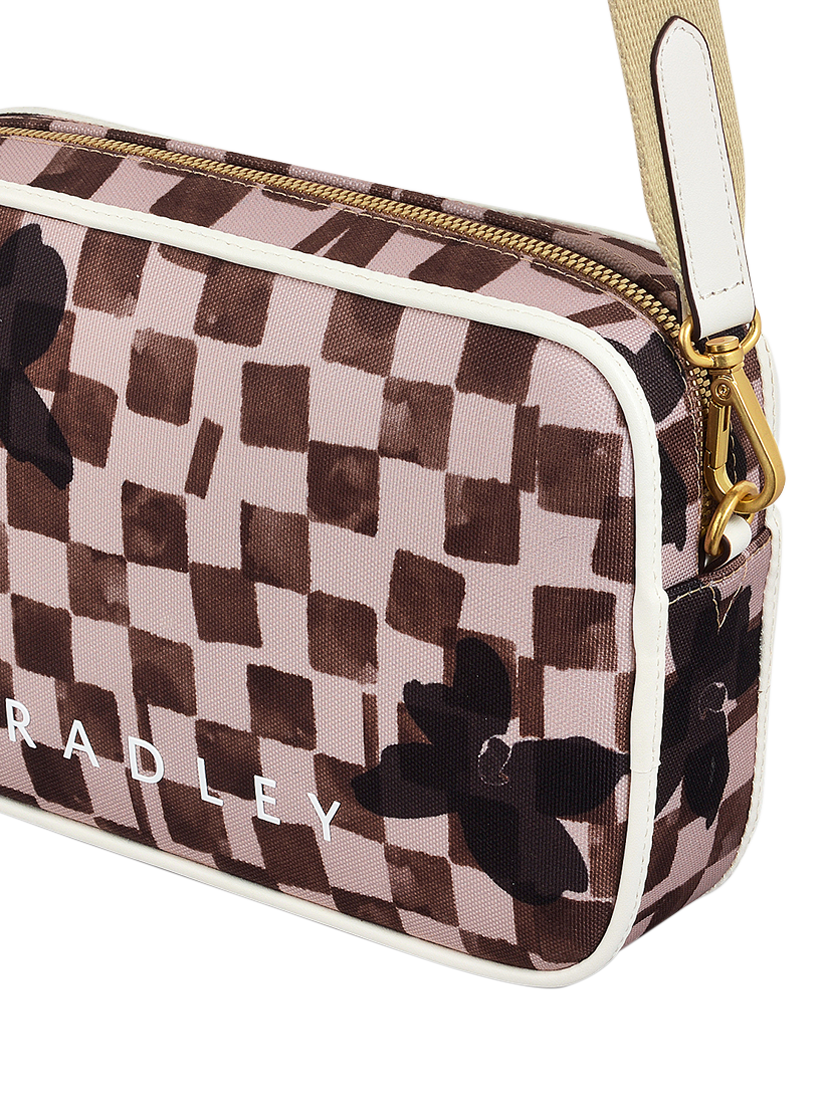 Product image 4 of 5, which shows Radley Southwell Gardens Check Crossbody Bag, Stone