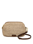 Radley Dukes Place Leather Raffia Crossbody Bag, Natural