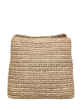 Radley Dukes Place Leather Raffia Adjustable Crossbody Bag, Natural