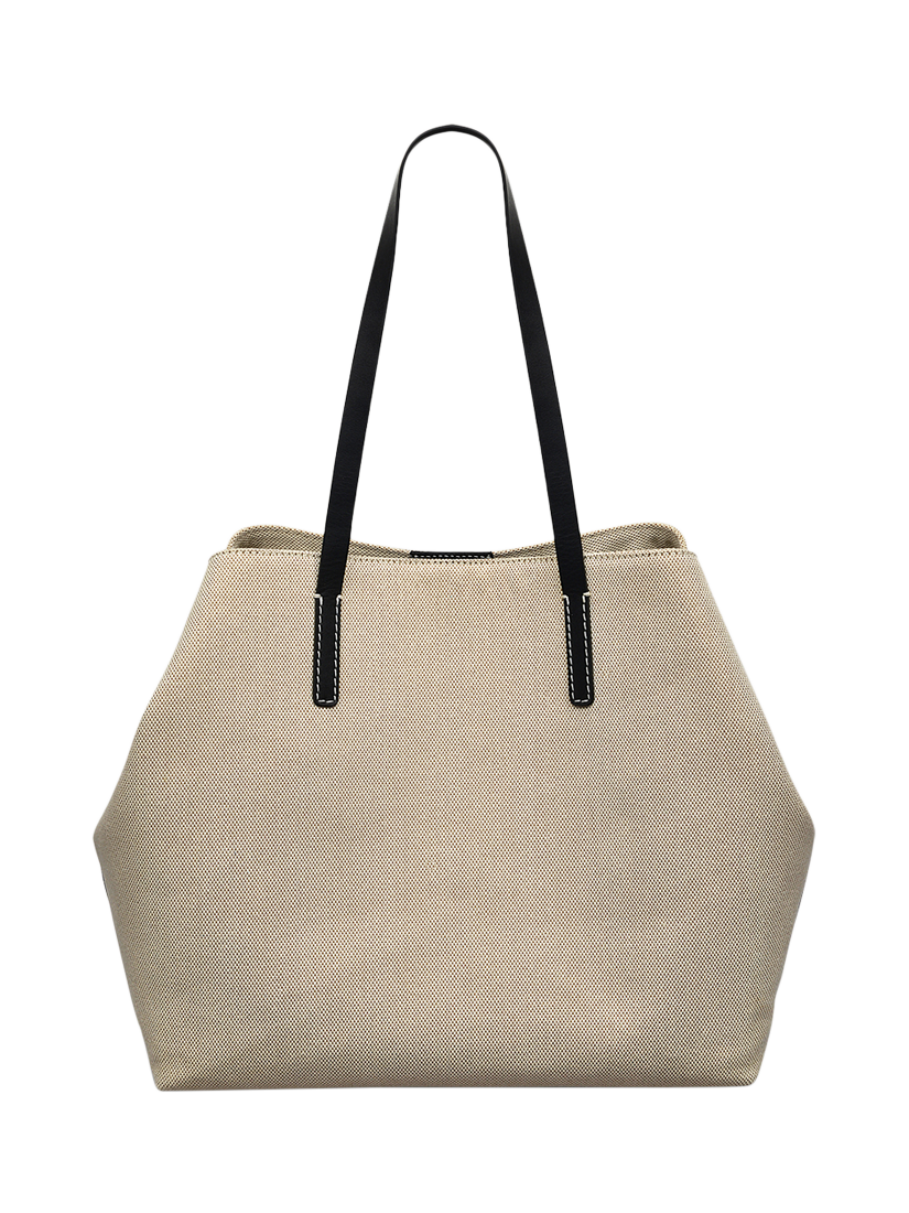 Product image 3 of 9, which shows Radley Leather Canvas Tote Bag, Natural