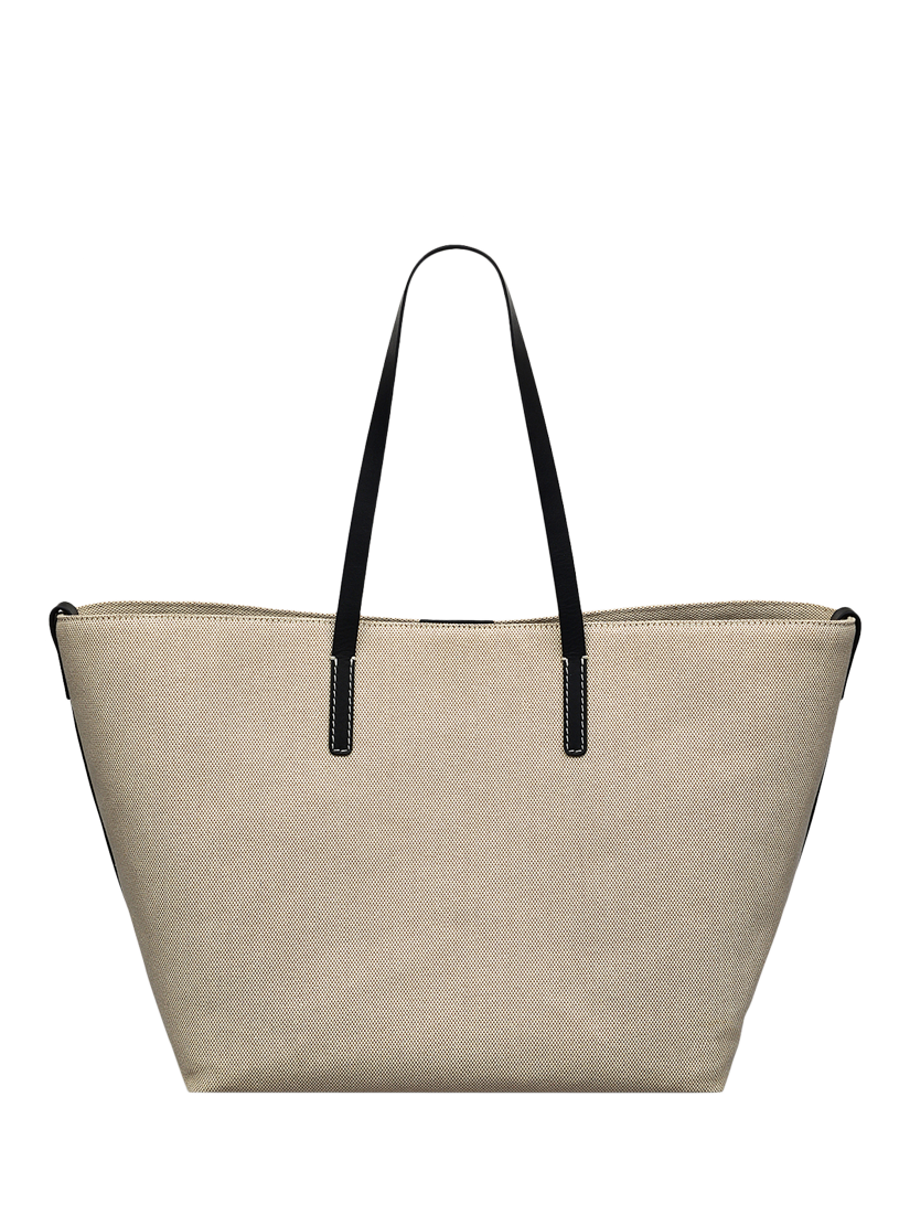 Product image 5 of 9, which shows Radley Leather Canvas Tote Bag, Natural