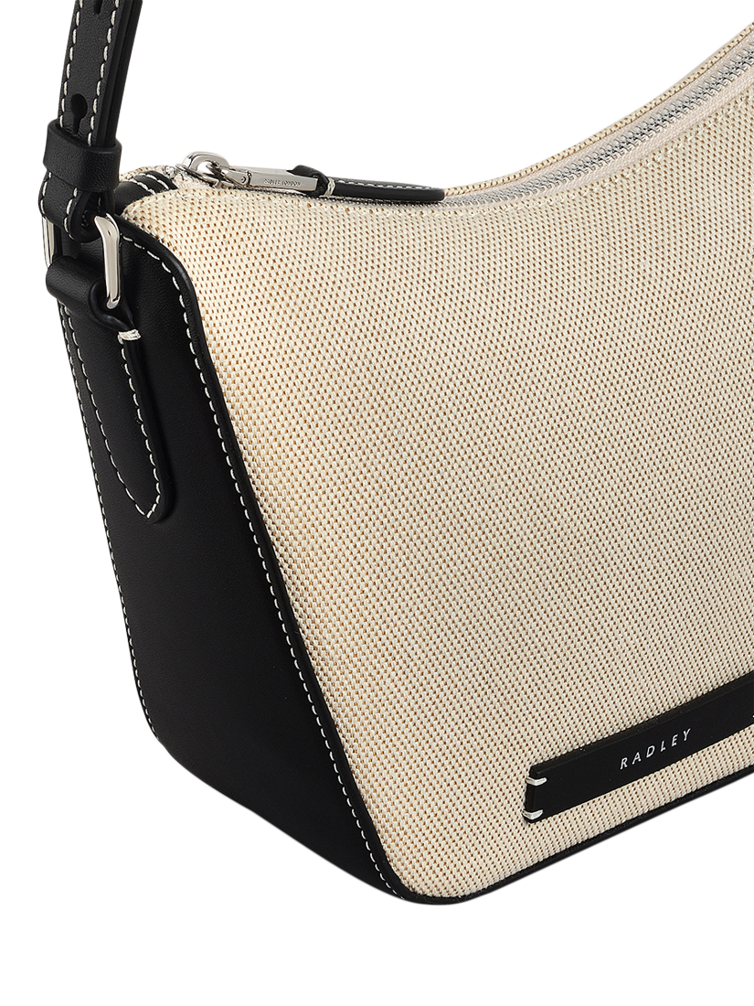Product image 4 of 5, which shows Radley Oak Street Leather Canvas Crossbody Bag, Natural