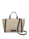 Radley Oak Street Leather Canvas Grab Bag, Natural