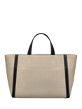 Radley Oak Street Leather Canvas Grab Bag, Natural