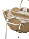Radley Lily Leather Canvas Drawstring Bag, Natural