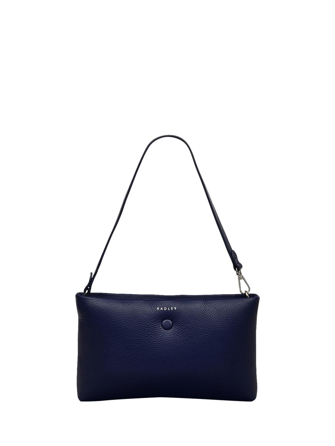 Product image 1 of 4, which shows Radley Mallow Street Leather Ziptop Wristlet, Evenfall