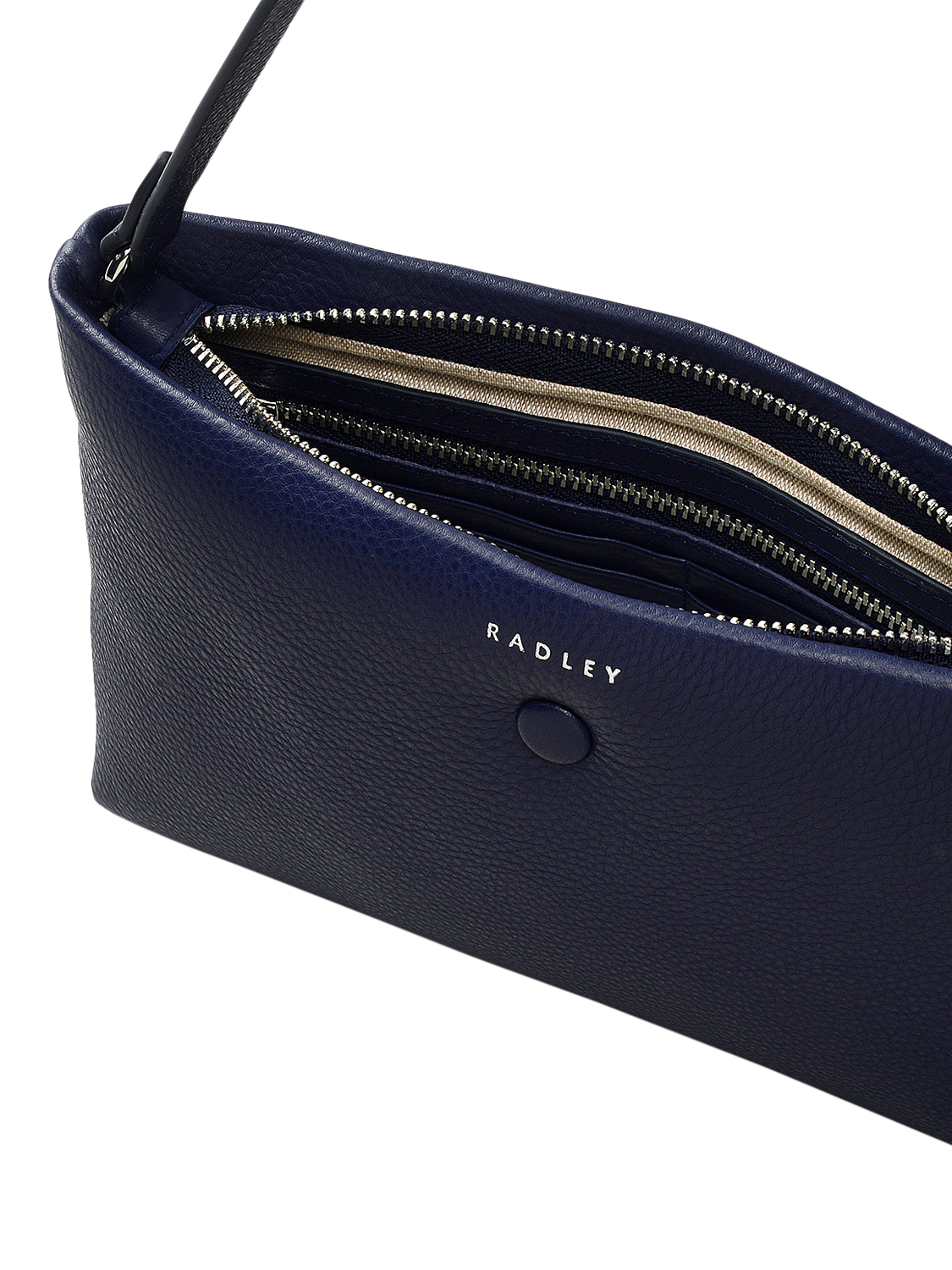 Product image 3 of 4, which shows Radley Mallow Street Leather Ziptop Wristlet, Evenfall