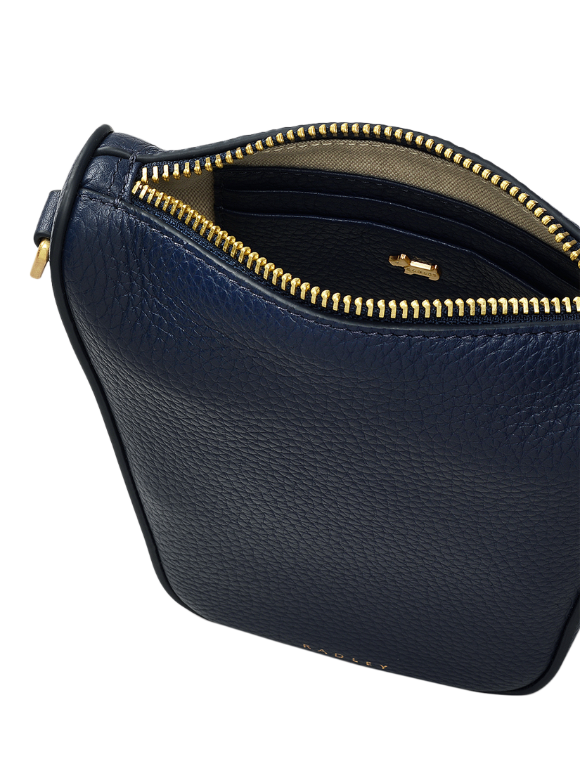 Product image 3 of 5, which shows Radley Oak Street Leather Crossbody Phone Bag, Evenfall