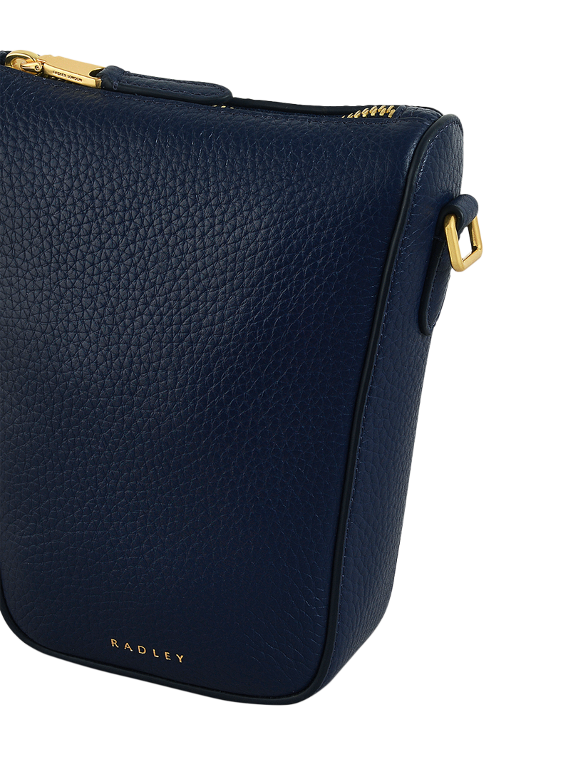 Product image 4 of 5, which shows Radley Oak Street Leather Crossbody Phone Bag, Evenfall