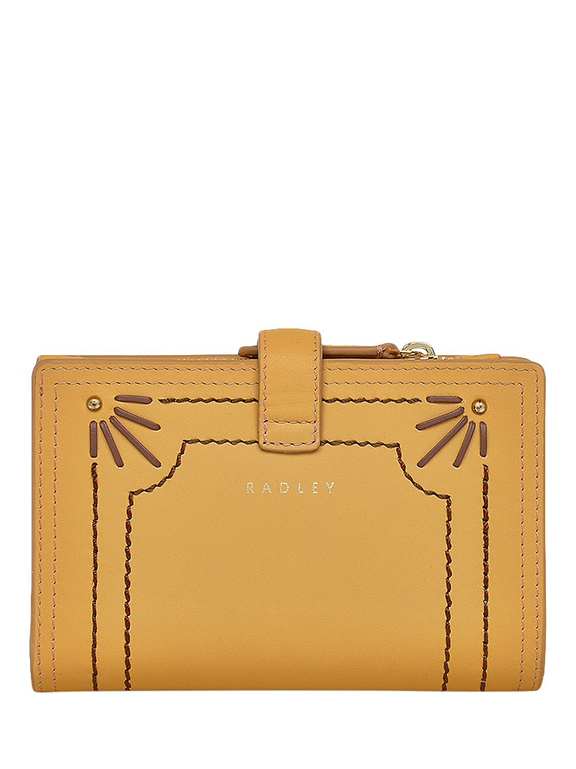 Product image 2 of 3, which shows Radley Willis Street Leather Studded Purse, Pecan