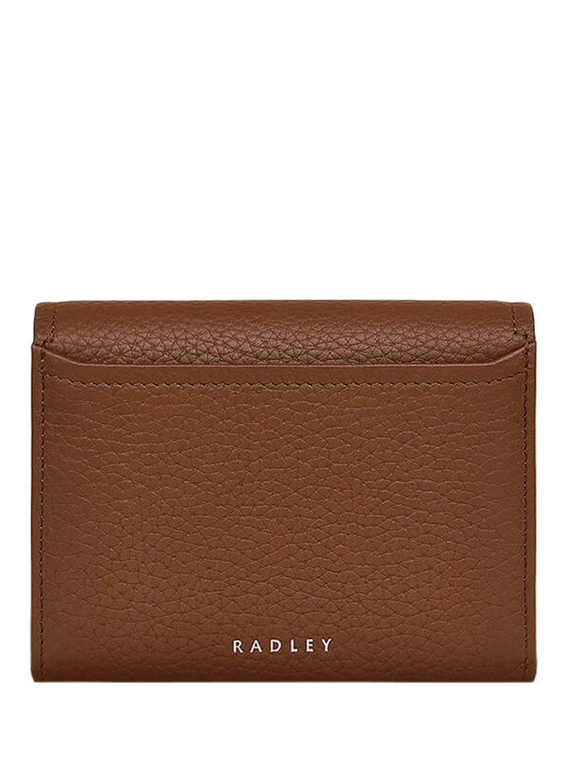 Product image 2 of 4, which shows Radley Bathurst Mews Leather Medium Flapover Purse, Saddle