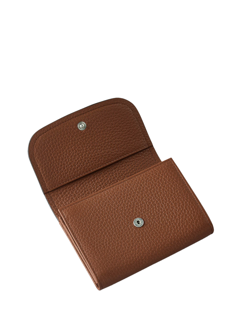 Product image 3 of 4, which shows Radley Bathurst Mews Leather Medium Flapover Purse, Saddle