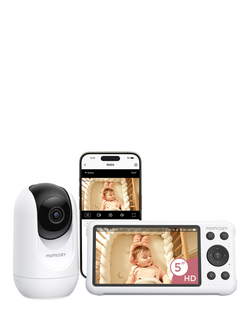 Momcozy BM04 5" HD Baby Monitor, White