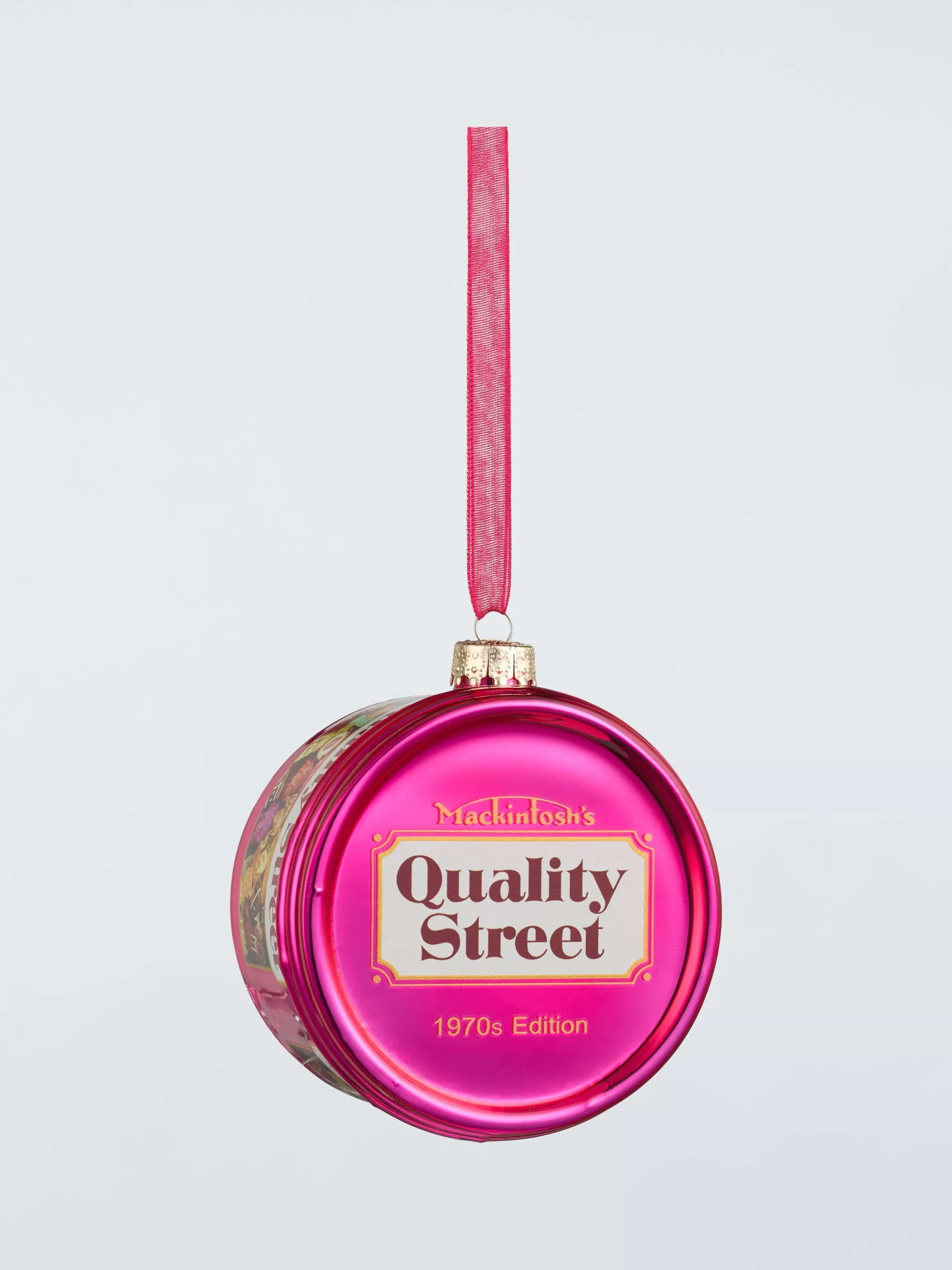 John Lewis Quality Street Tin Bauble, 1970s