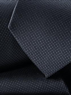 Charles Tyrwhitt Textured Silk Tie, Airforce Blue - view 2, Airforce Blue