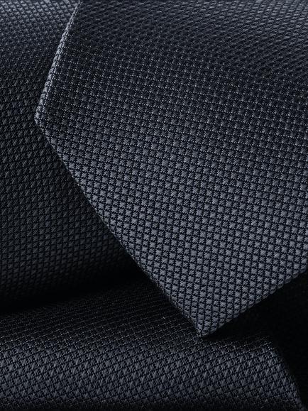 Charles Tyrwhitt Textured Silk Tie, Airforce Blue - view 2, Airforce Blue