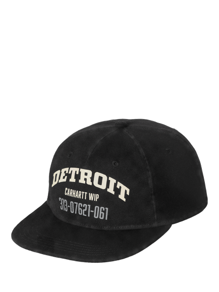 Carhartt WIP Detroit Canvas Baseball Cap, Black, Black Black