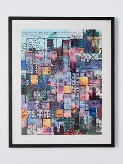 John Lewis Andy Mercer 'Metropolis II' Framed Print & Mount, 63 x 51cm, Multi, Multi