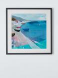 John Lewis Louise Body 'Saturday Sailing' Framed Print & Mount, 50 x 50cm, Blue