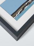 John Lewis Ron Lawson 'Blue Island' Framed Print & Mount, 27 x 82cm, Blue