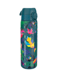 Ion8 Exotic Birds Stainless Steel Slim Leak-Proof Drinks Bottle, 600ml, Teal/Multi