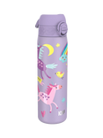 Ion8 Unicorn Stainless Steel Leak-Proof Slim Drinks Bottle, 600ml, Lilac/Multi