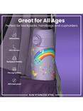 Ion8 Unicorn Stainless Steel Leak-Proof Slim Drinks Bottle, 600ml, Lilac/Multi