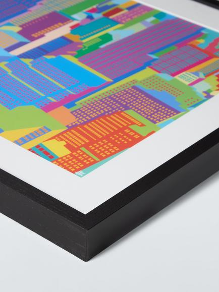John Lewis Yoni Alter 'NYC Cityscape Day' Framed Print & Mount, 45 x 62cm, Multi - view 2, Multi