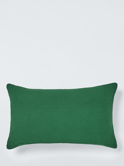 John Lewis Alpine Cushion, Multi - view 2, White