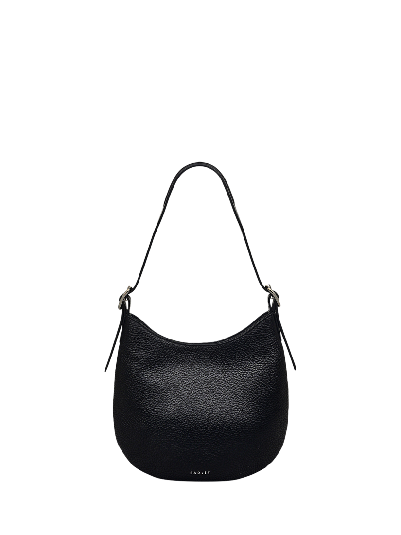 Product image 1 of 5, which shows Radley Kensington Place Leather Small Open Top Shoulder Bag, Black
