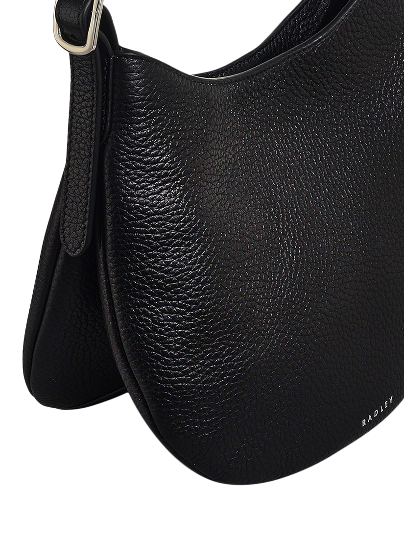 Product image 4 of 5, which shows Radley Kensington Place Leather Small Open Top Shoulder Bag, Black