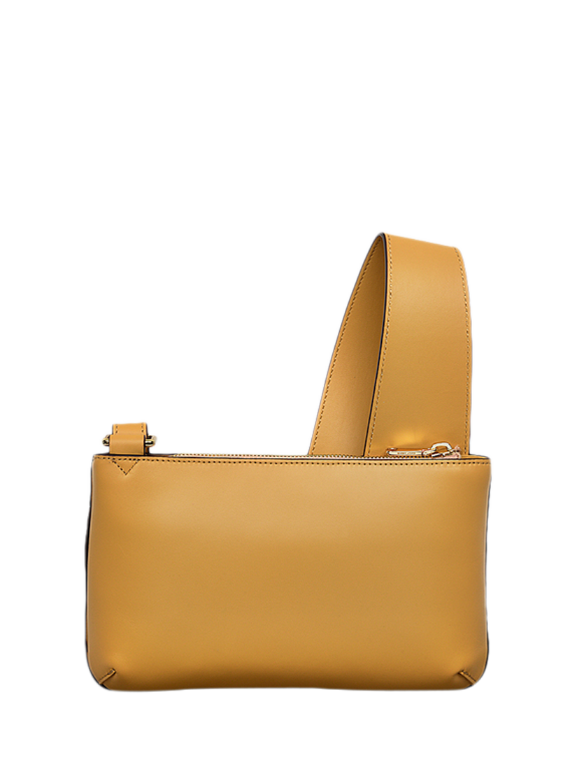 Product image 2 of 5, which shows Radley Pockets Leather Mini Zip Top Cross Body Bag, Pecan