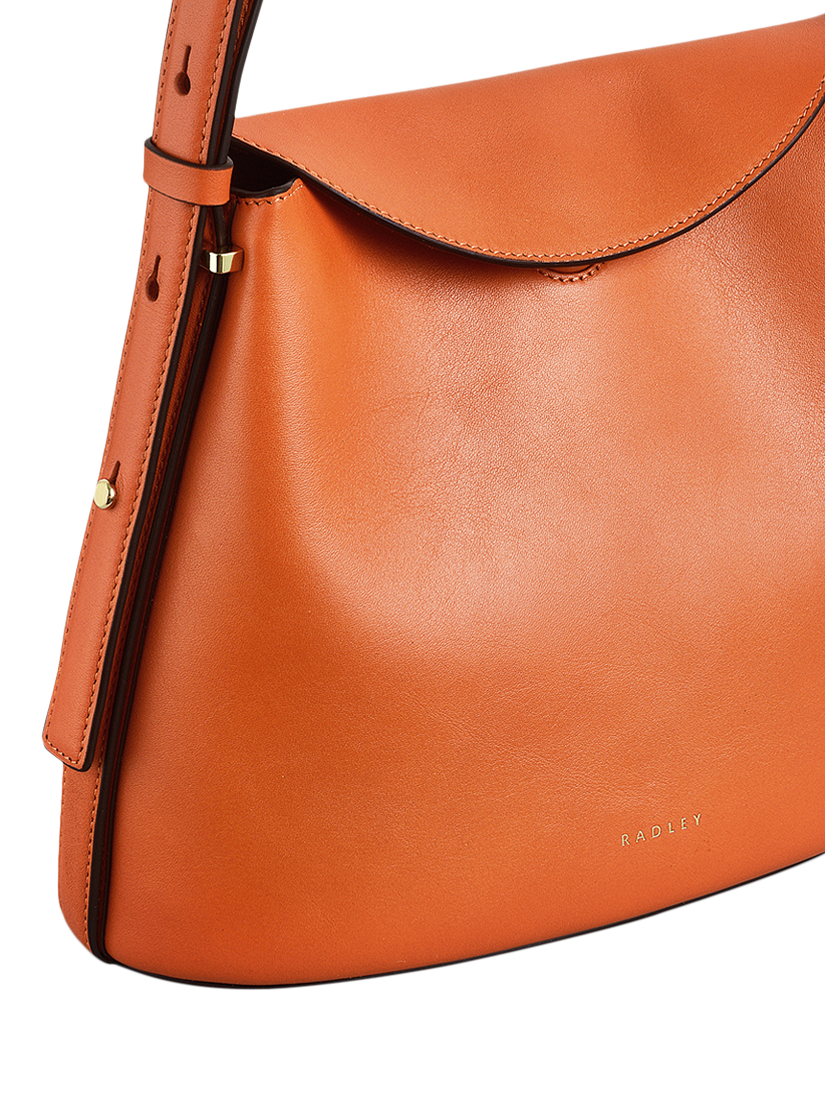 Product image 4 of 6, which shows Radley Lattimer Place Small Leather Crossbody Bag, Orange Peel