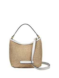 Radley Bathurst Mews Raffia Small Open Top Grab Bag, Natural, Natural