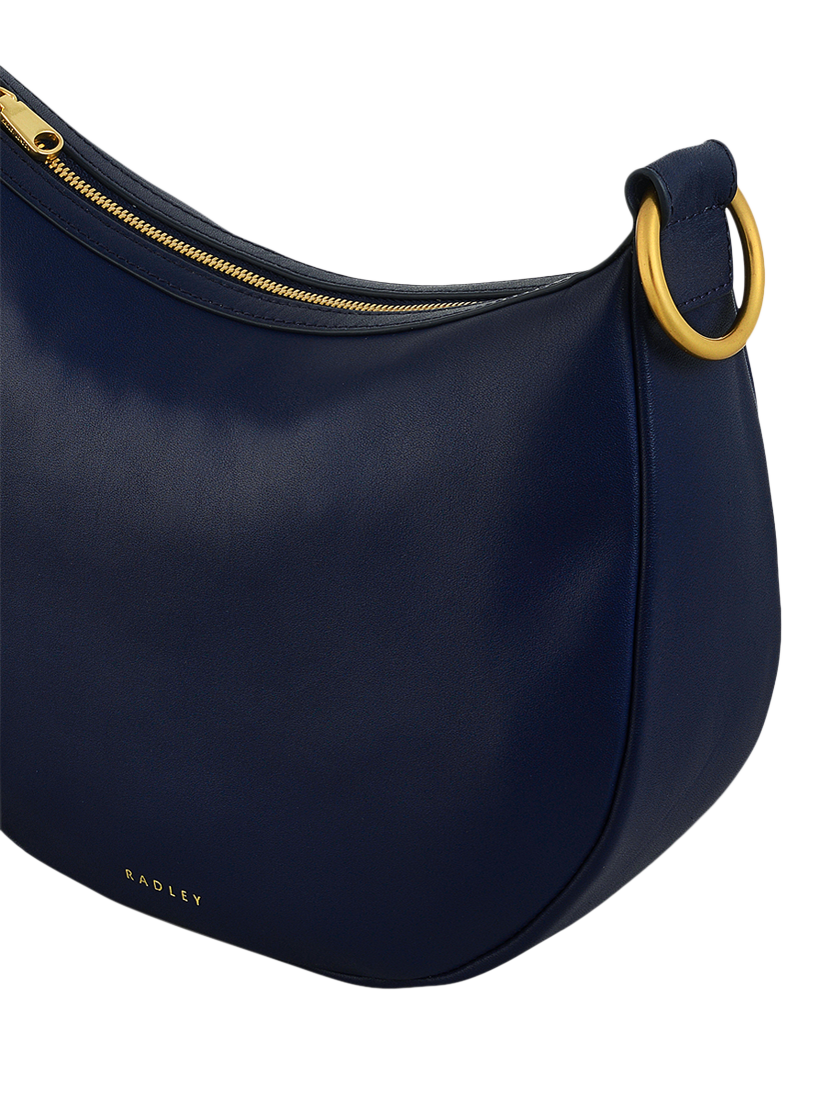 Product image 3 of 6, which shows Radley Harrington Leather Medium Zip Top Clutch Bag, Evenfall