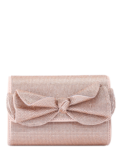 Miss KG Allegra Embellished Clutch Bag, Pink Blush, Pink Blush