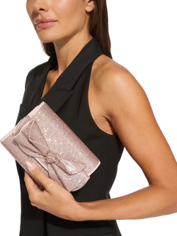 Miss KG Allegra Embellished Clutch Bag, Pink Blush - view 2, Pink Blush