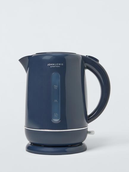 John Lewis Electric Kettle, 1.5L, Navy Blue