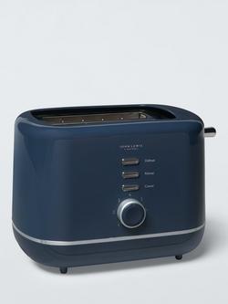 John Lewis 2 Slice Toaster - view 2, Navy Blue