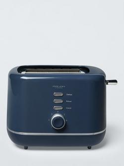 John Lewis 2 Slice Toaster, Navy Blue