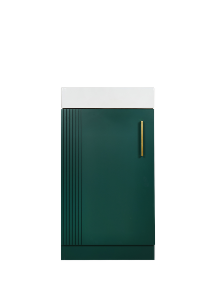 hib. Luxe Cloakroom Vanity Unit, Dark Emerald