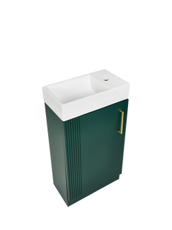 hib. Luxe Cloakroom Vanity Unit - view 2, Dark Emerald