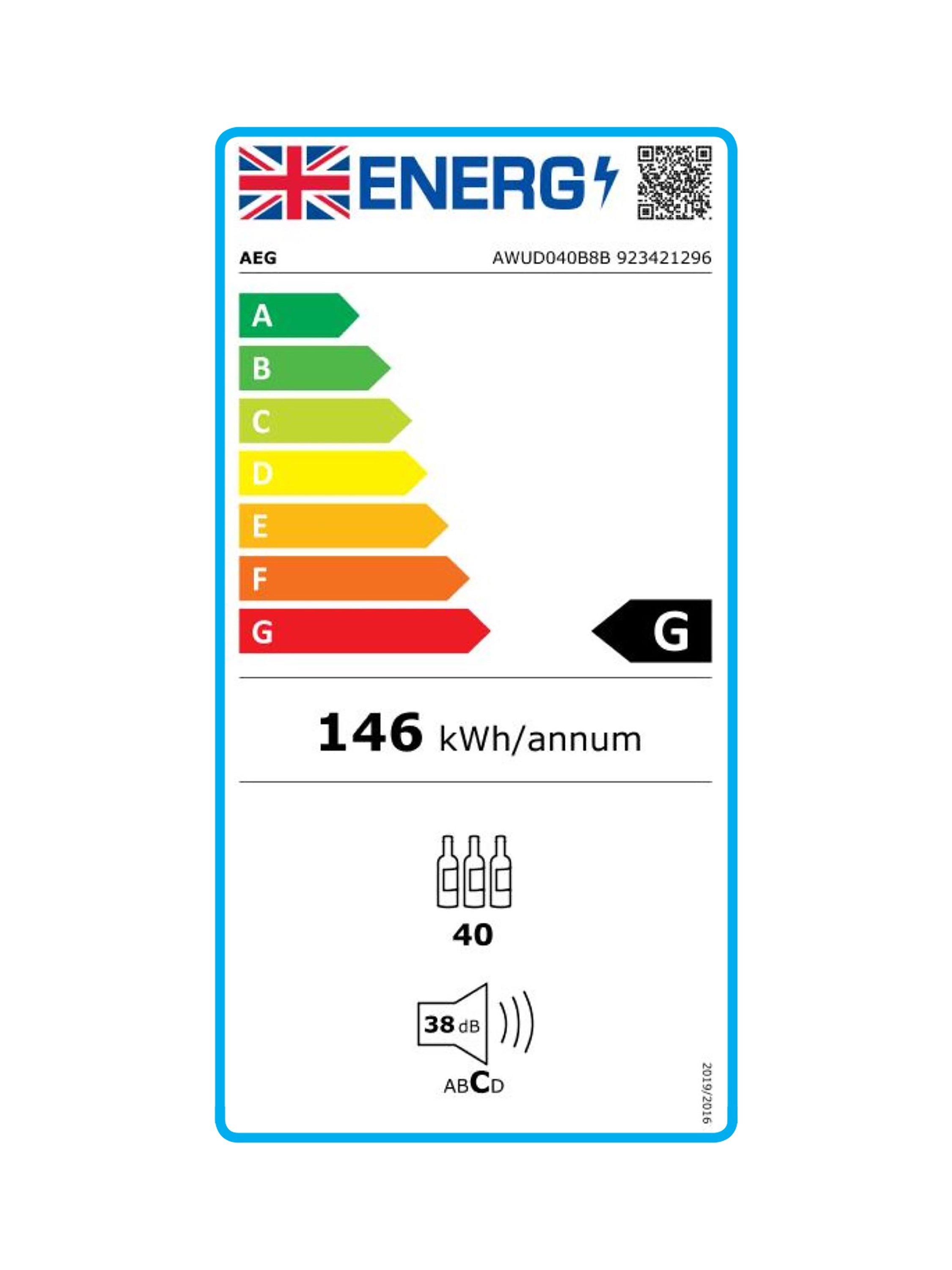 This item is rated G for energy efficiency on a scale from A (most efficient) to G (least efficient).