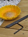Wildlife World Sunflower Ceramic Bird Feeder, Yellow