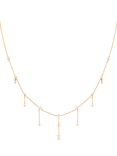 Astrid & Miyu Cosmic Charm Drop Necklace, Yellow Gold