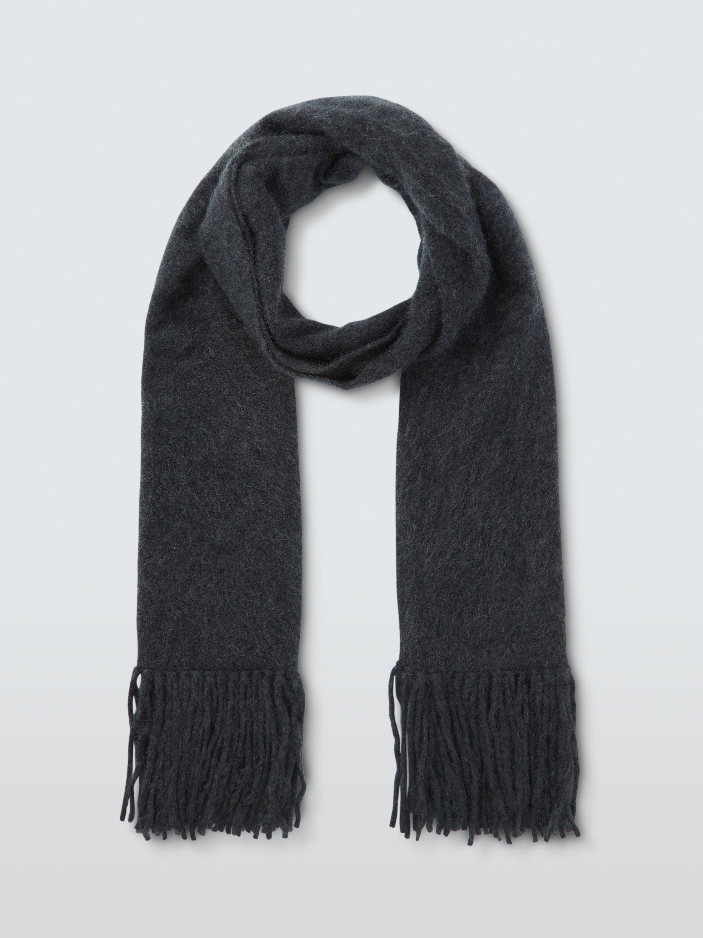 Product image 2 of 6, which shows John Lewis Brushed Cashmere Scarf, Charcoal