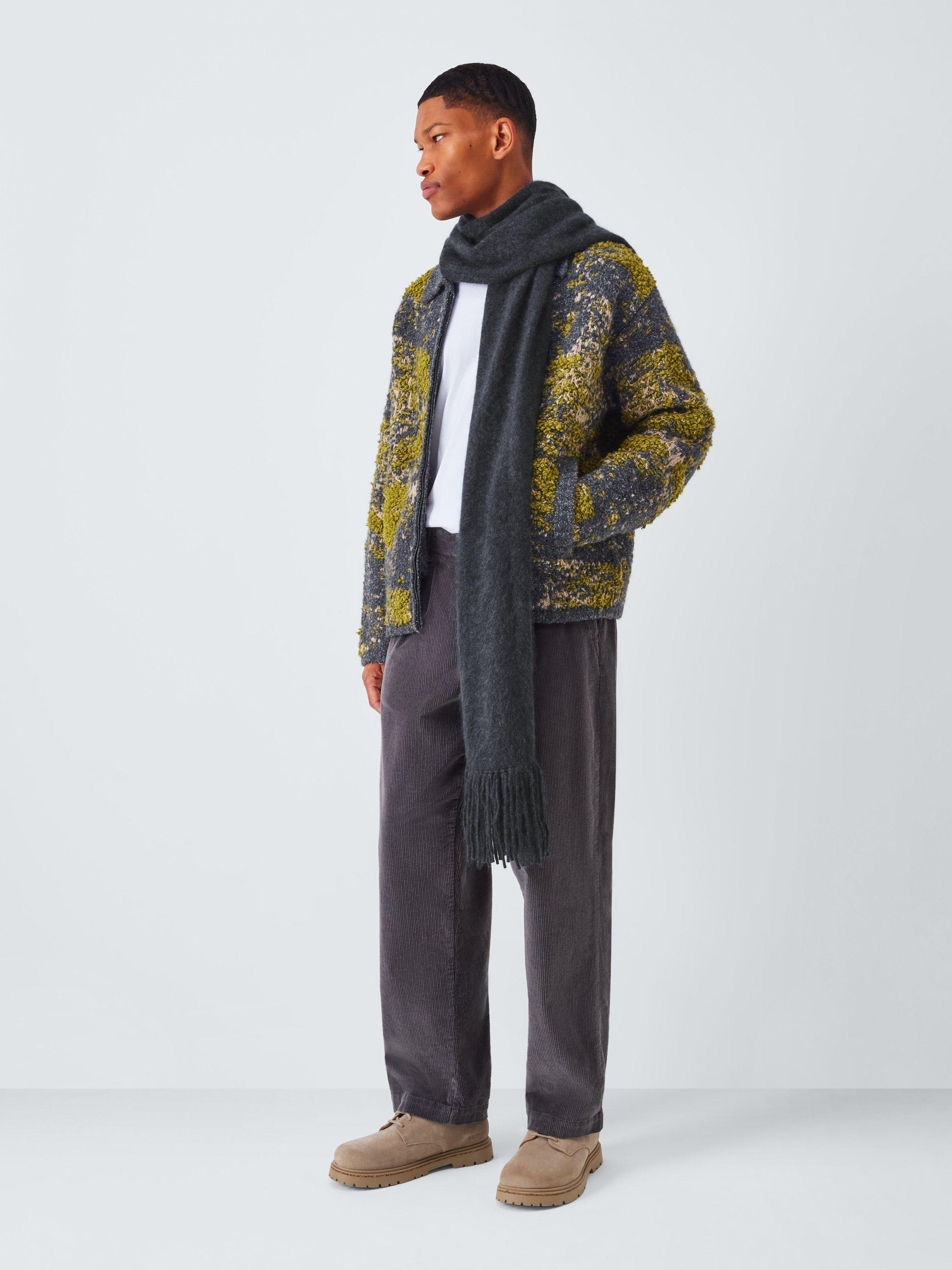 Product image 6 of 6, which shows John Lewis Brushed Cashmere Scarf, Charcoal