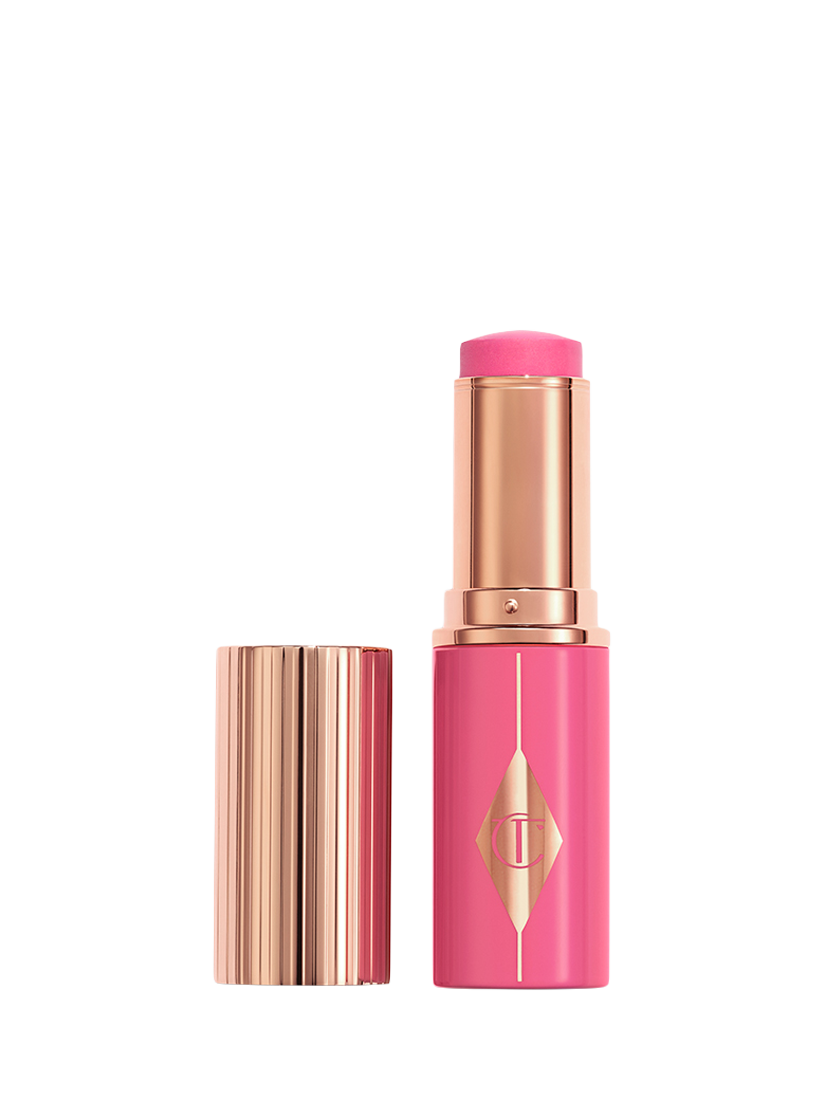 Product image 1 of 8, which shows Charlotte Tilbury Unreal Blush Healthy Glow Stick, Pinky Glow