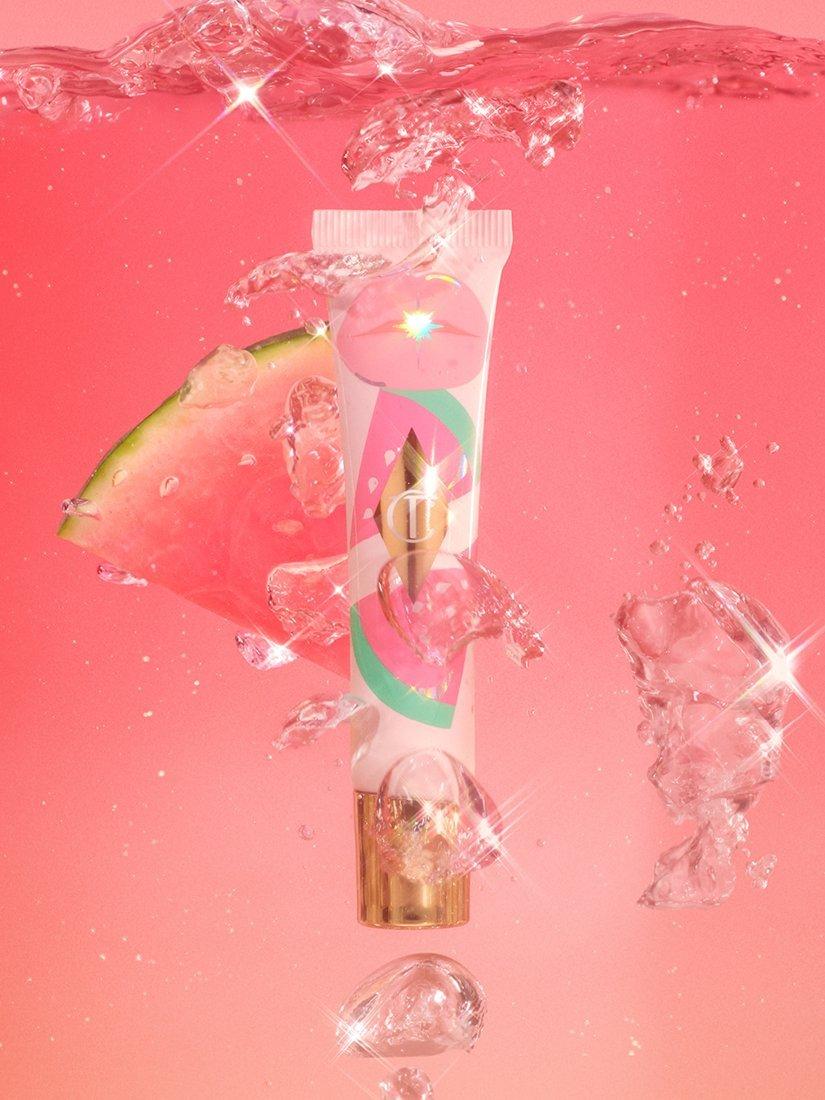 Product image 6 of 7, which shows Charlotte Tilbury Unreal Lips Healthy Glow Nectar Oil, Juicylicious Pink Watermelon